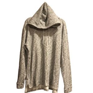 Heather Sweatshirt Knit Hooded Lightweight Mens Large